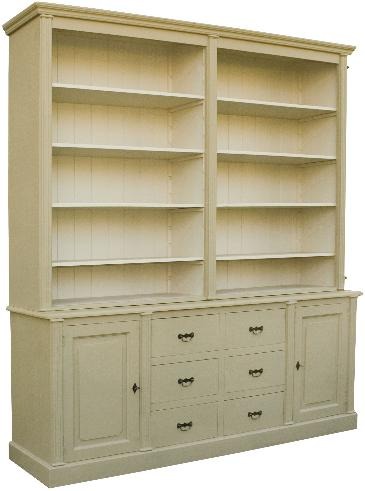 Schrank mit offenem Oberteil, 2-farbig